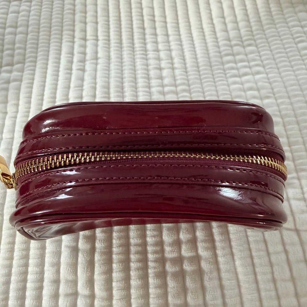 Tory Burch Burgundy Cosmetic Bag - Picture 2 of 4